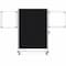 Ghent Partition Mobile 2-Sided Fabric Bulletin Board, 65"H x 46"W, Black NEX224FFP-95 - alternate 2